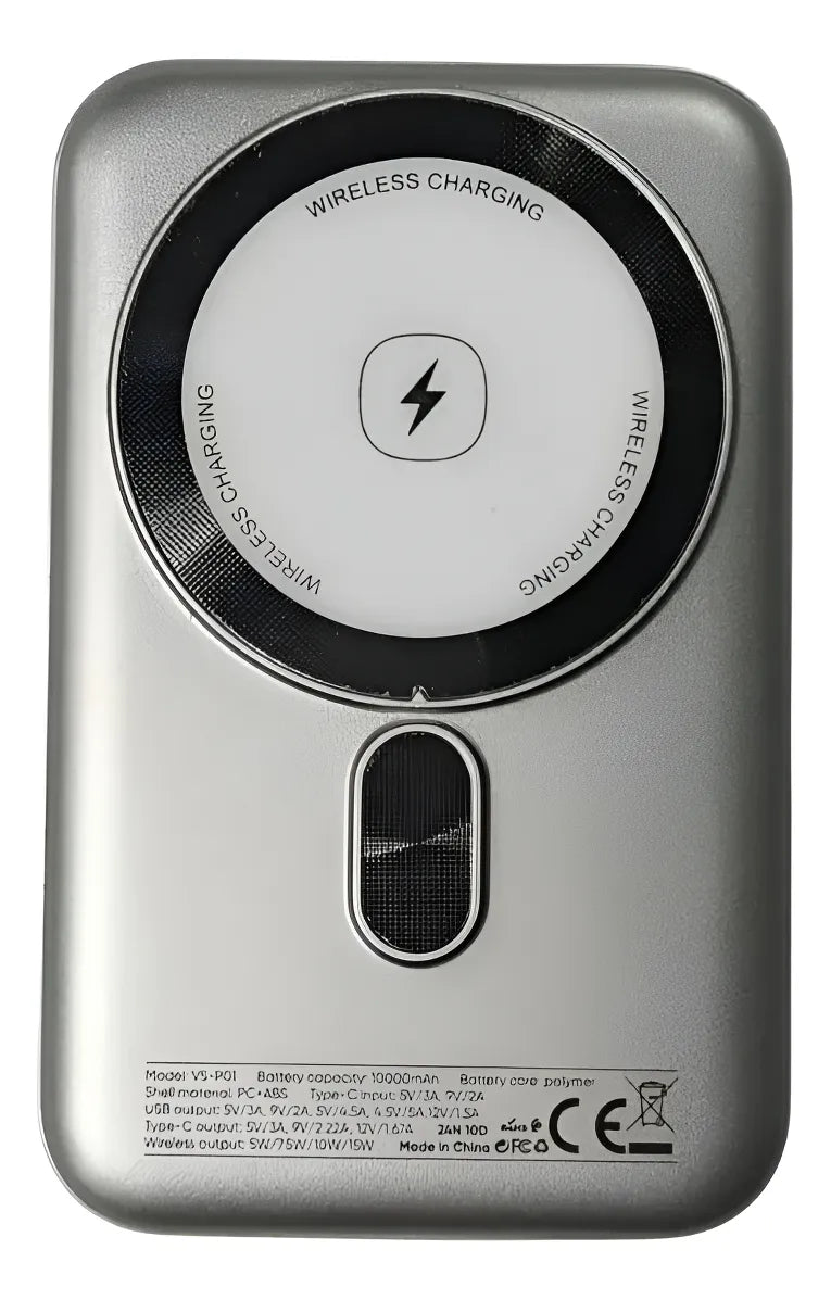 Power Bank Carga Inalambrica 10000 Mah 22.5w Vidvie - Vs-p01 Gris