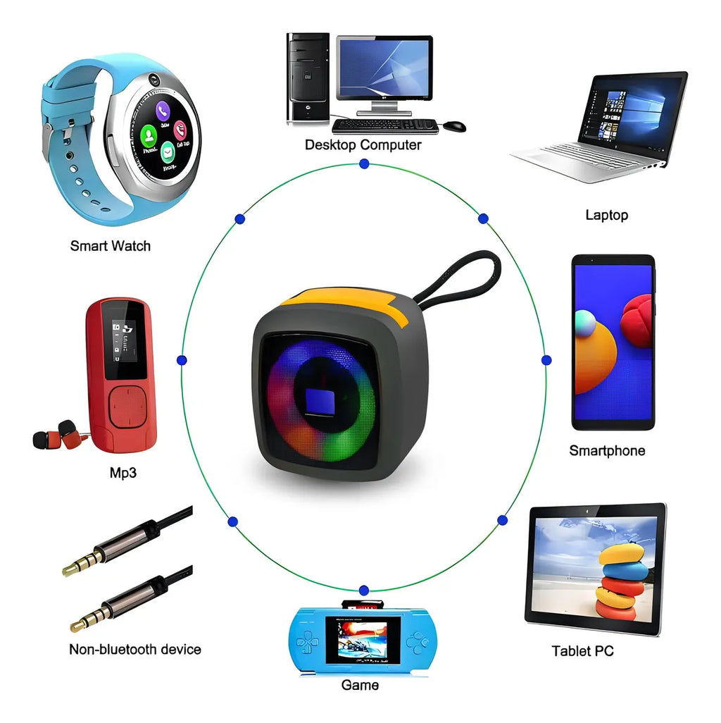 Mini Parlante Portátil Speaker Disco Bajos Profundos X-911
