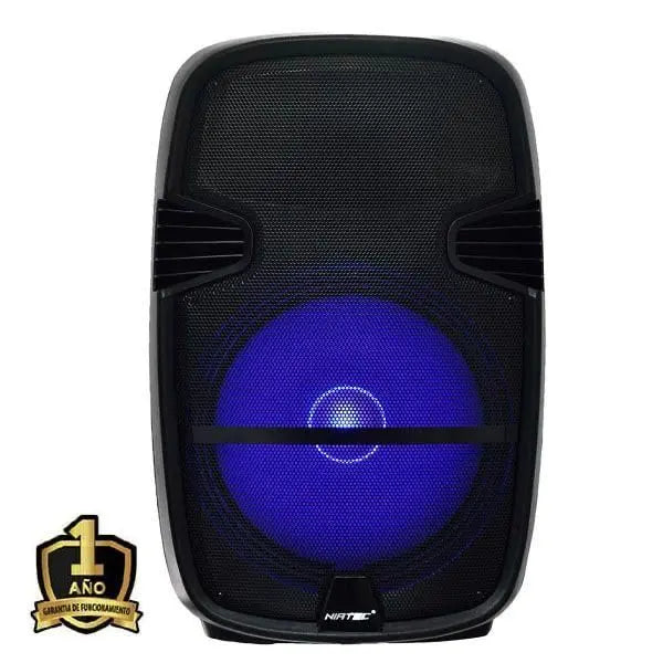 PARLANTE RECARGABLE 15'' 80W NIATEC NEGRO REF NT-PB21